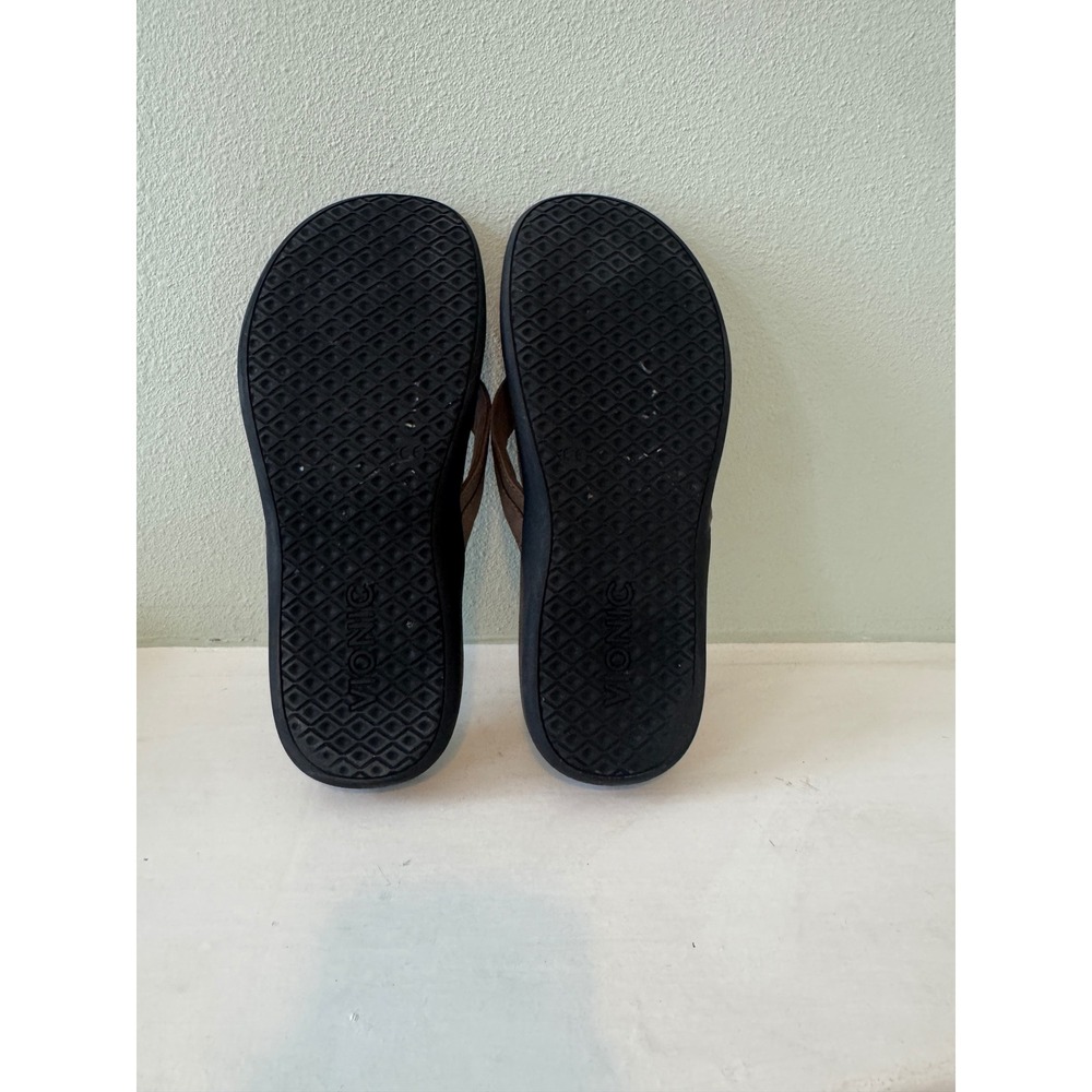 Vionic Tide Patty Taupe Comfort Flip Flop Orthotic Sandals Buckle Size 8 - Picture 4 of 6
